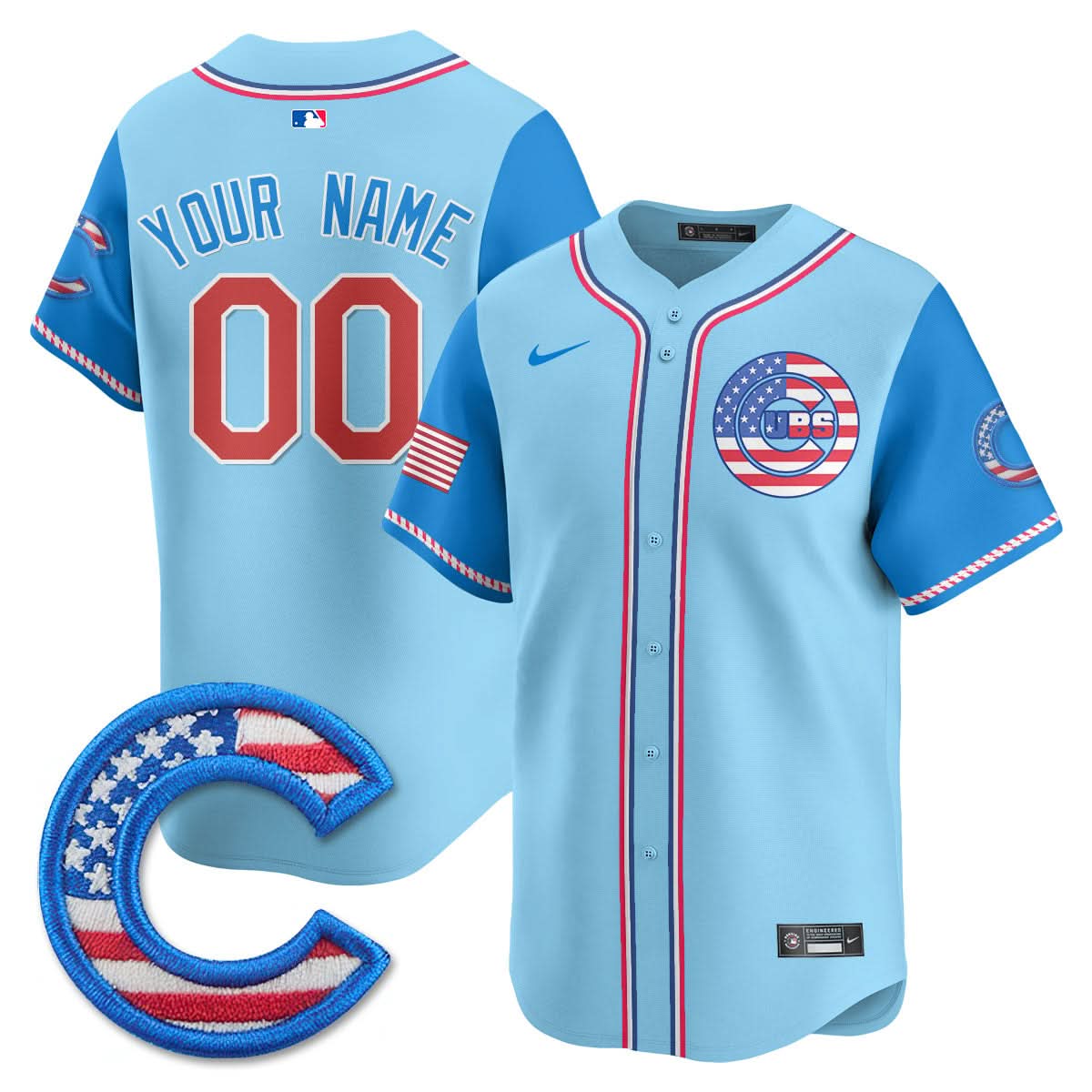 CC 2025 Fourth of July Custom Jersey - Stitched