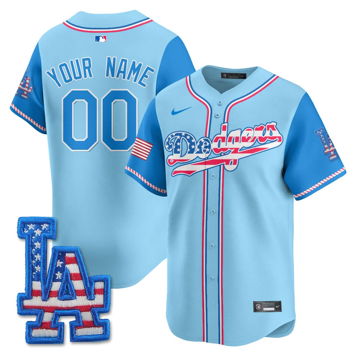 LAD 2025 Fourth of July Custom Jersey - Stitched