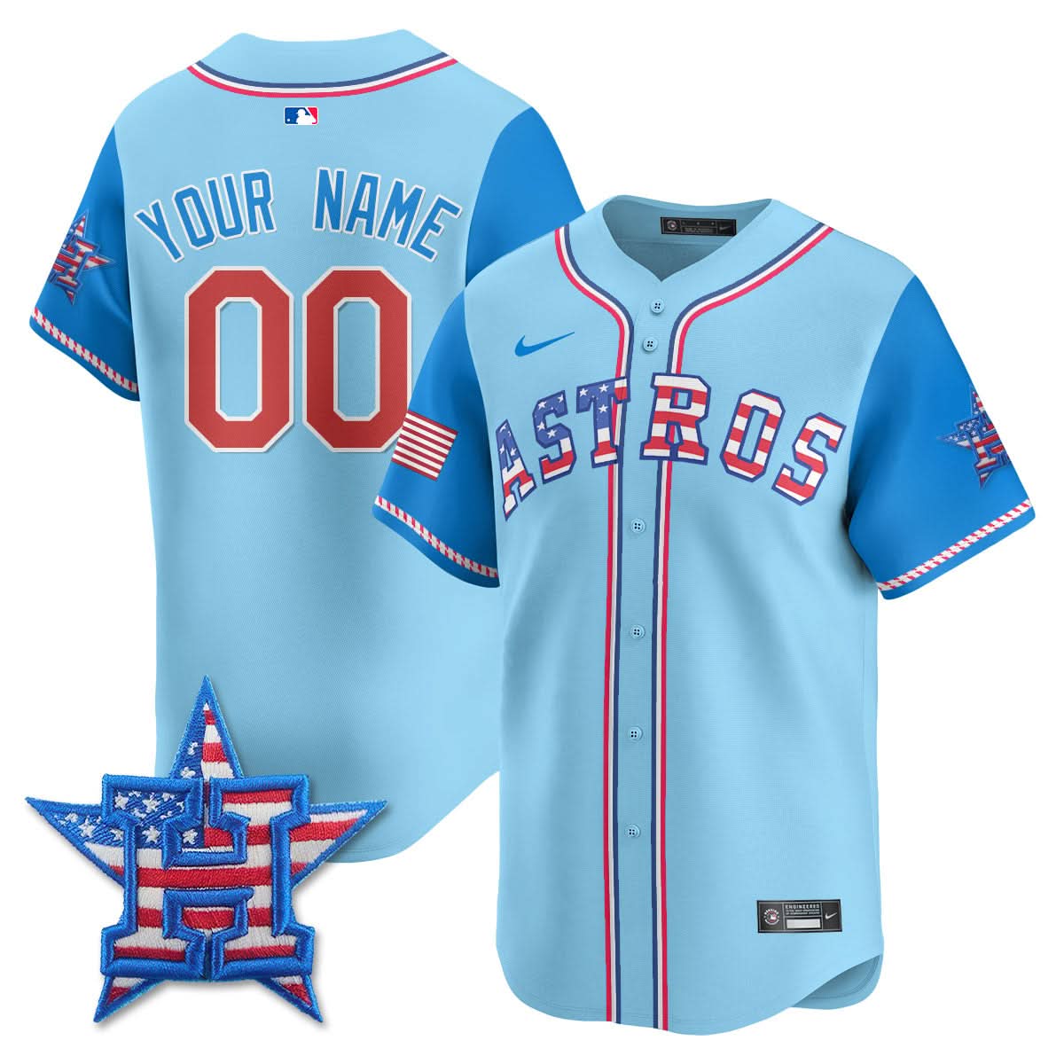 HA 2025 Fourth of July Custom Jersey - Stitched