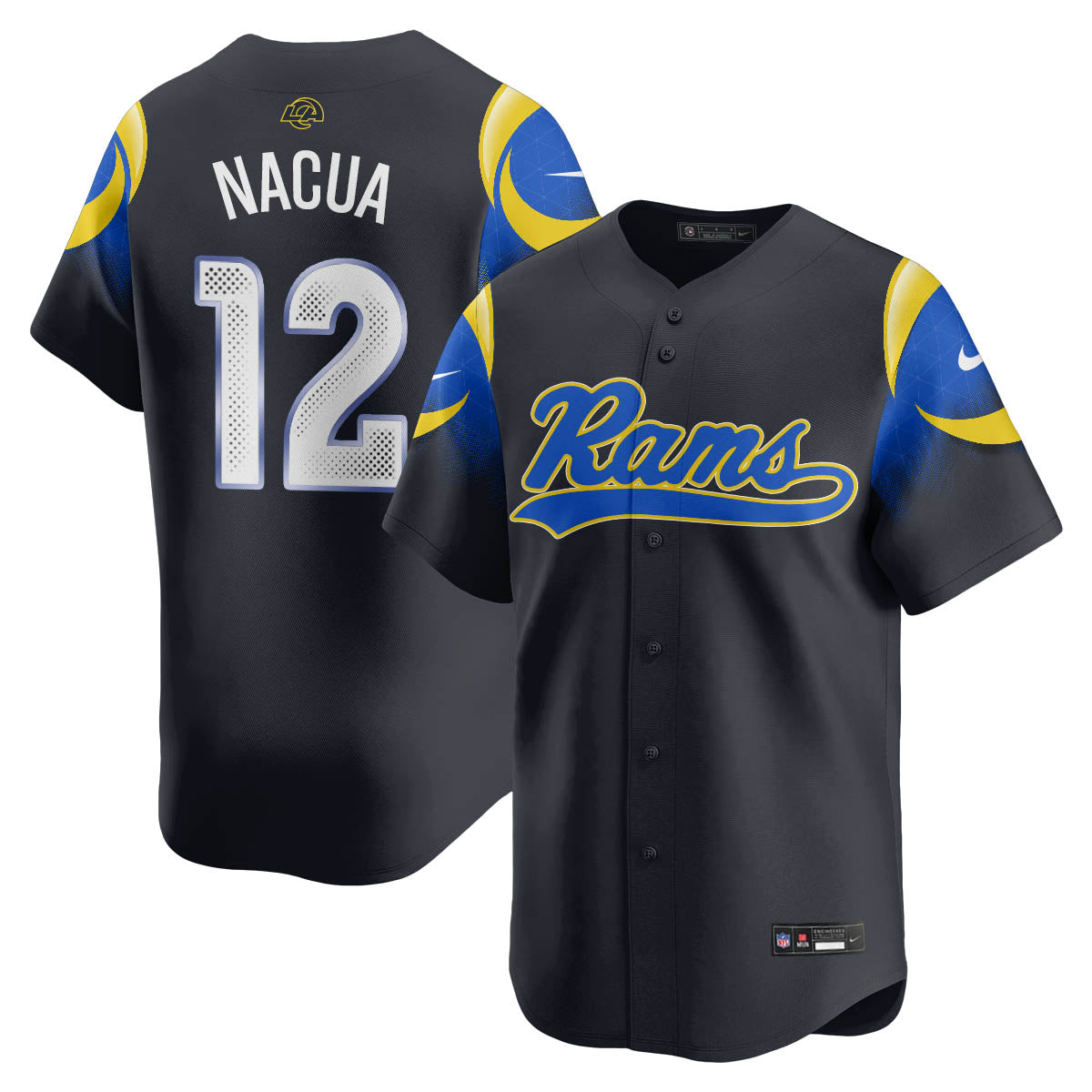 LAR Rivalry Series Baseball Jersey - Stitched