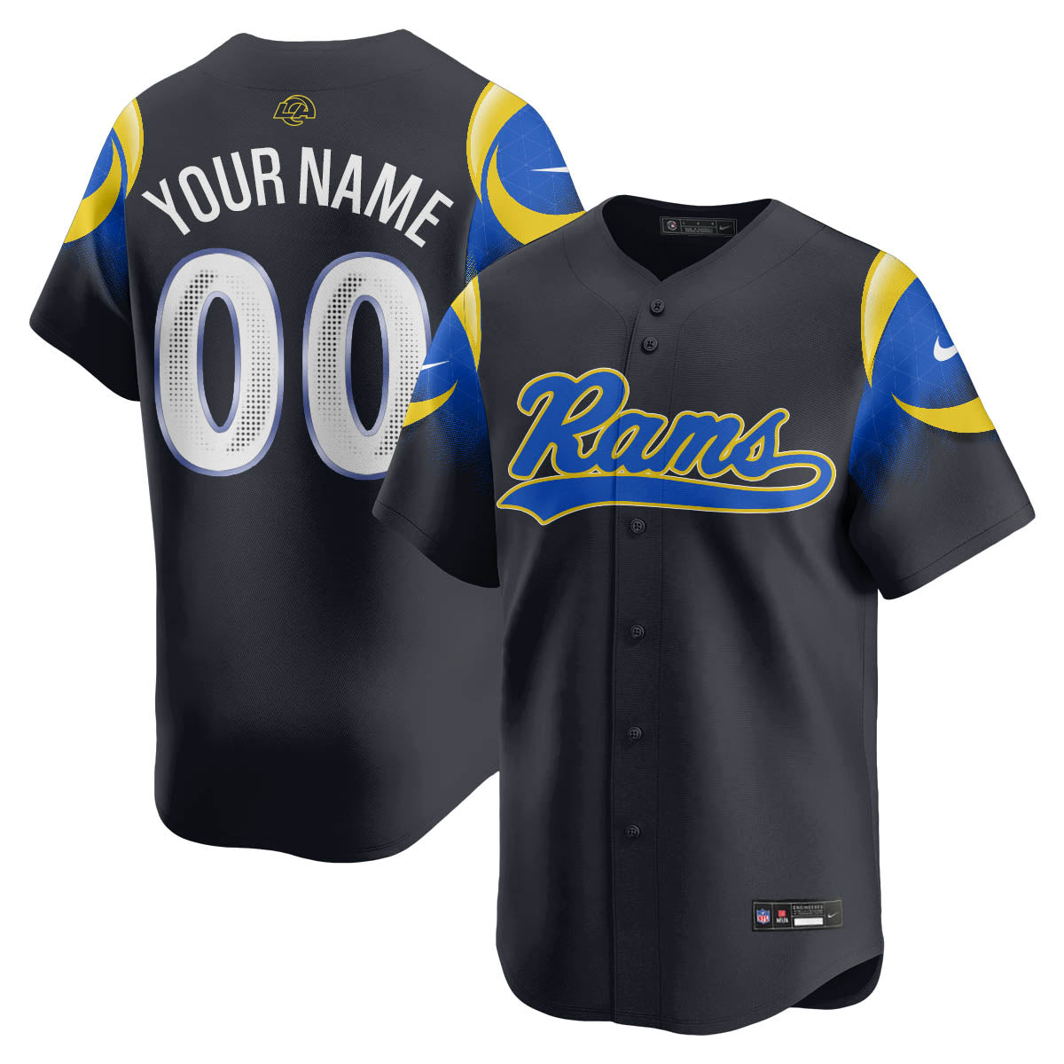 LAR Rivalry Series Baseball Custom Jersey - Stitched