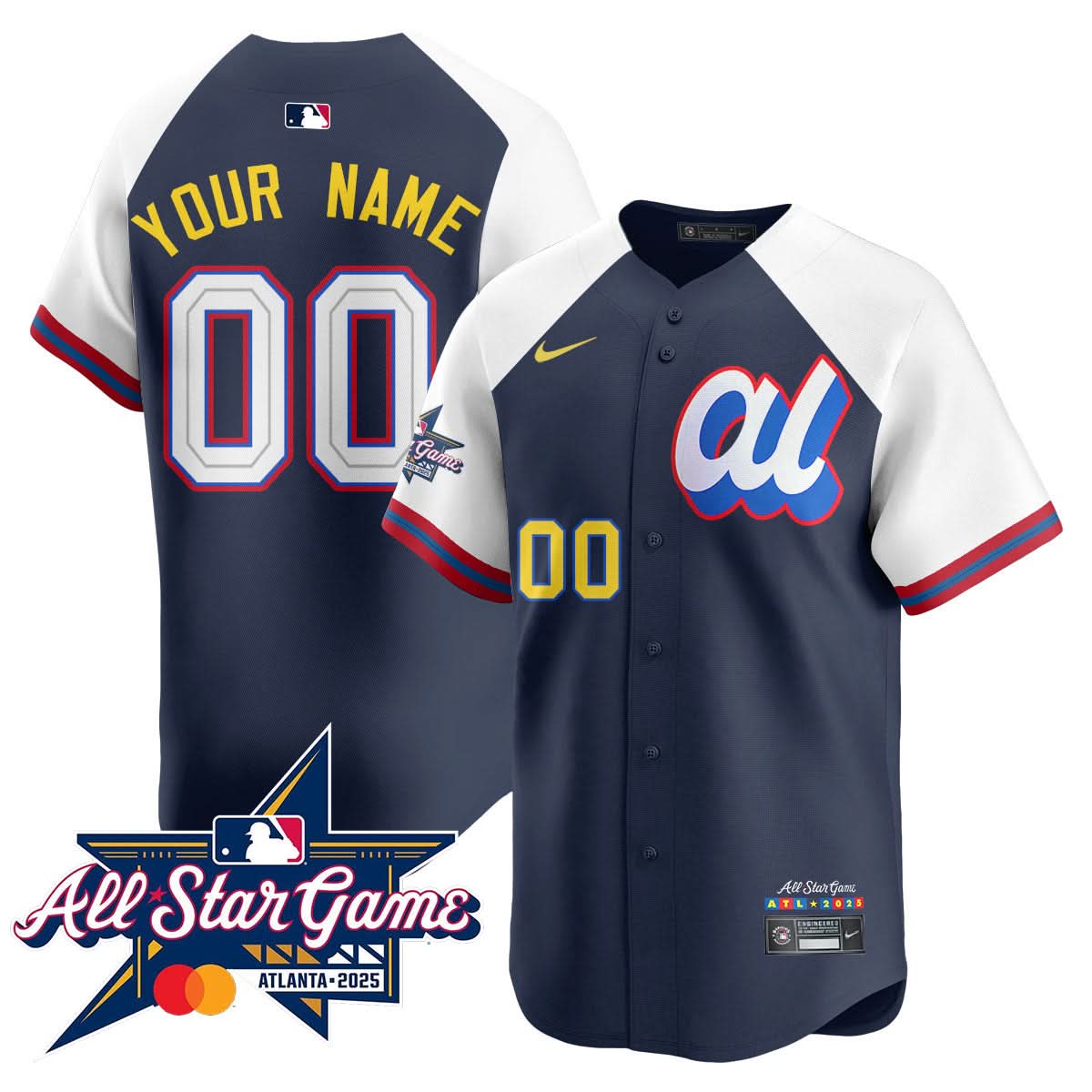 American League 2025 MLB All-Star Custom Jersey - Stitched