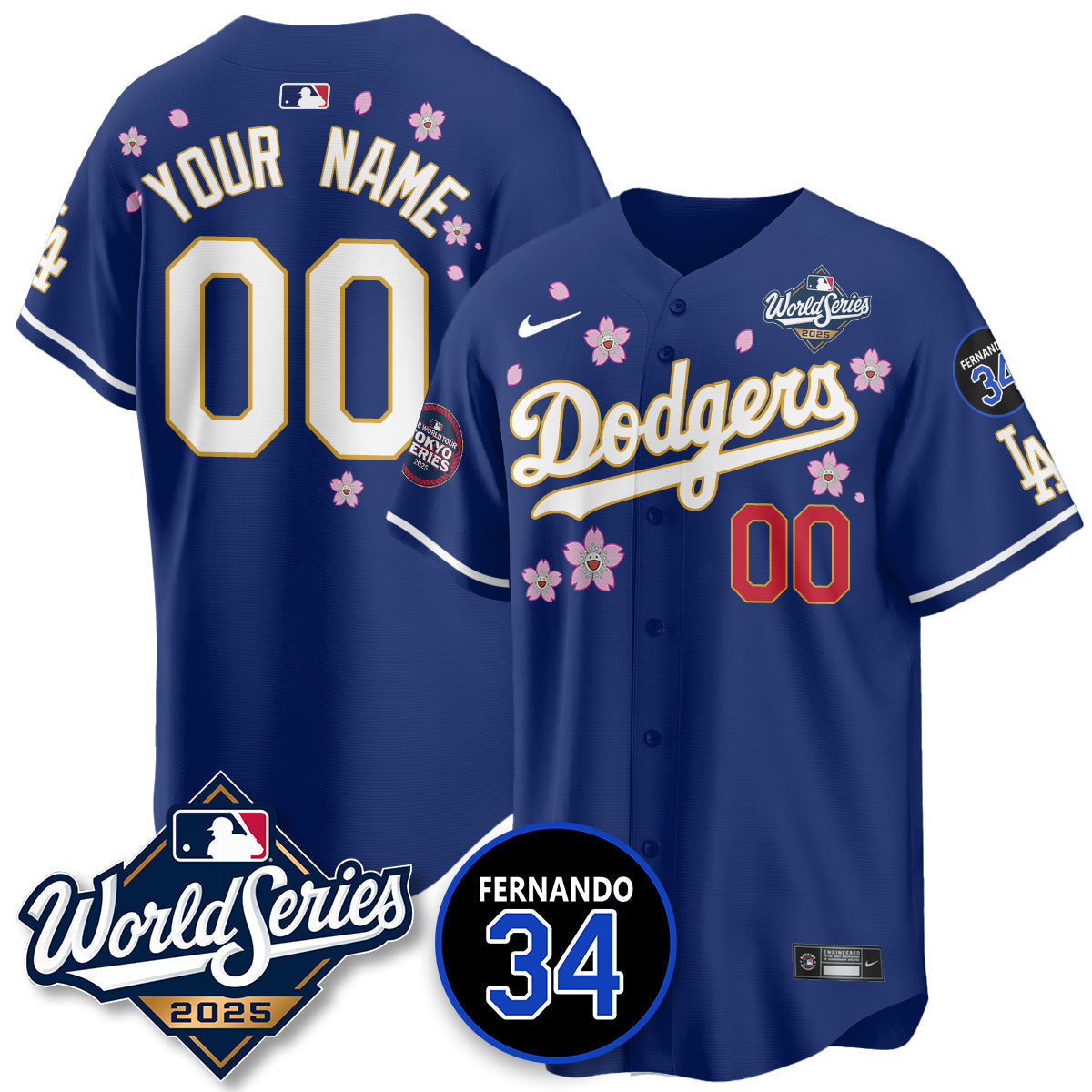LAD Tokyo Series 2025 NL Champions Jersey - Stitched