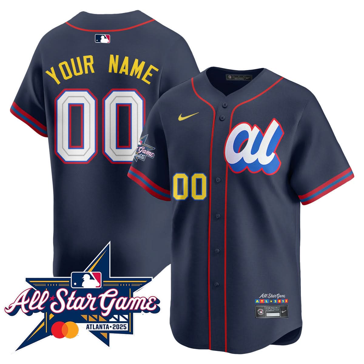 American League 2025 MLB All-Star Custom Jersey - Stitched