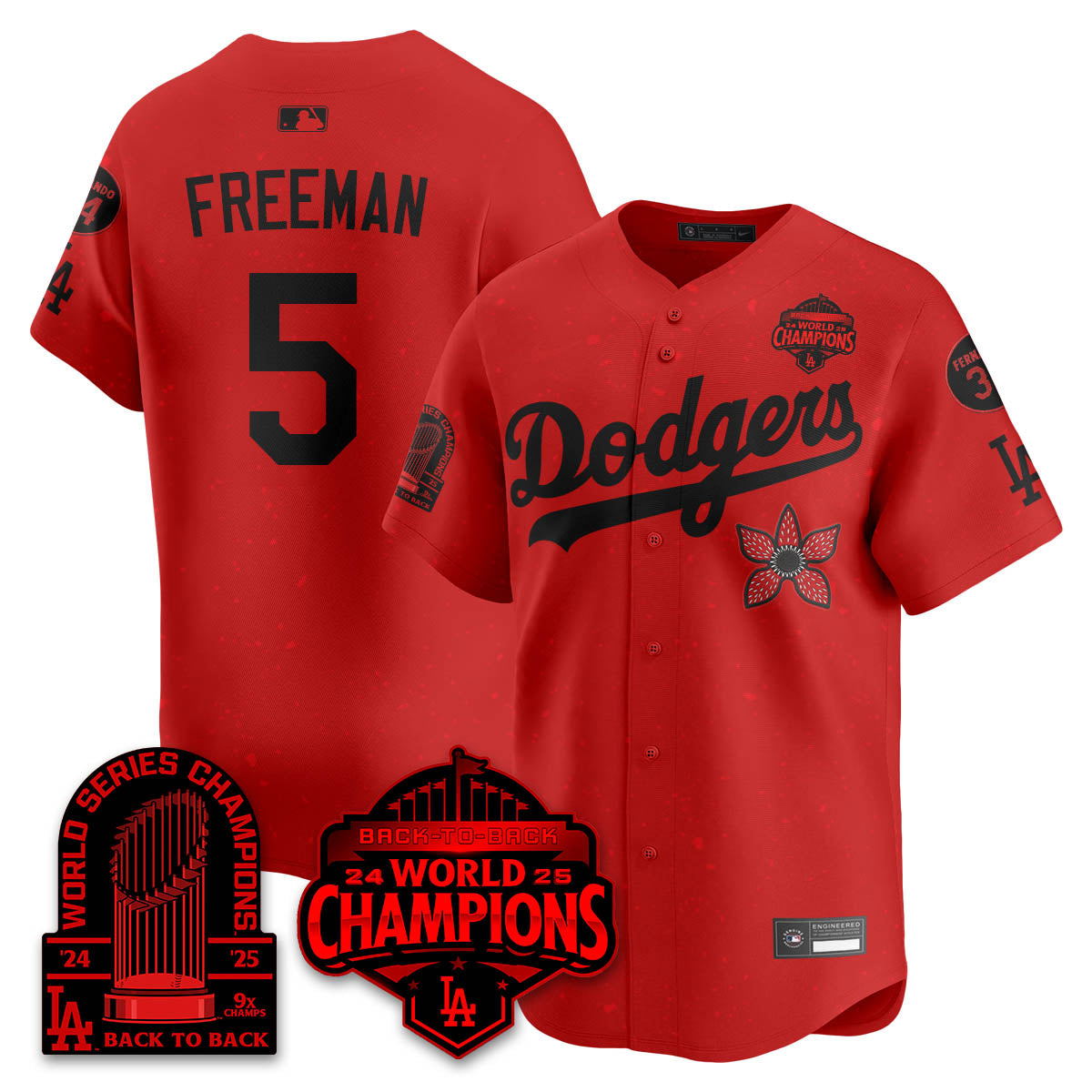 LAD 2025 Champions x Stranger Things x 9x Champs Vapor Premier Jersey - Stitched