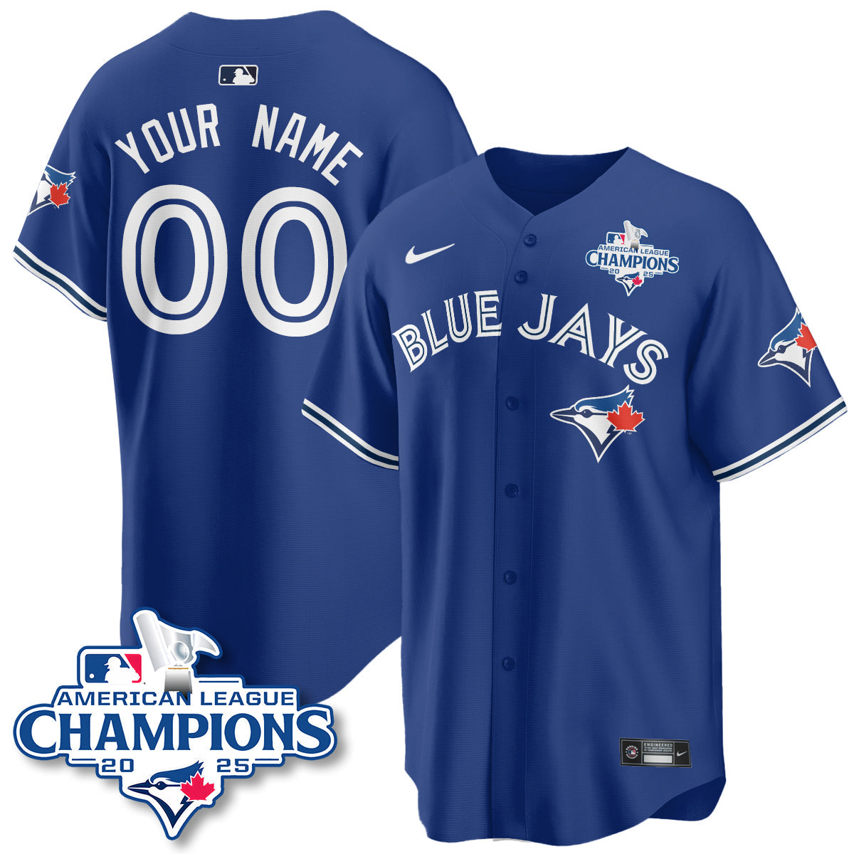 TOR 2025 American League Champions Jersey - Stitched