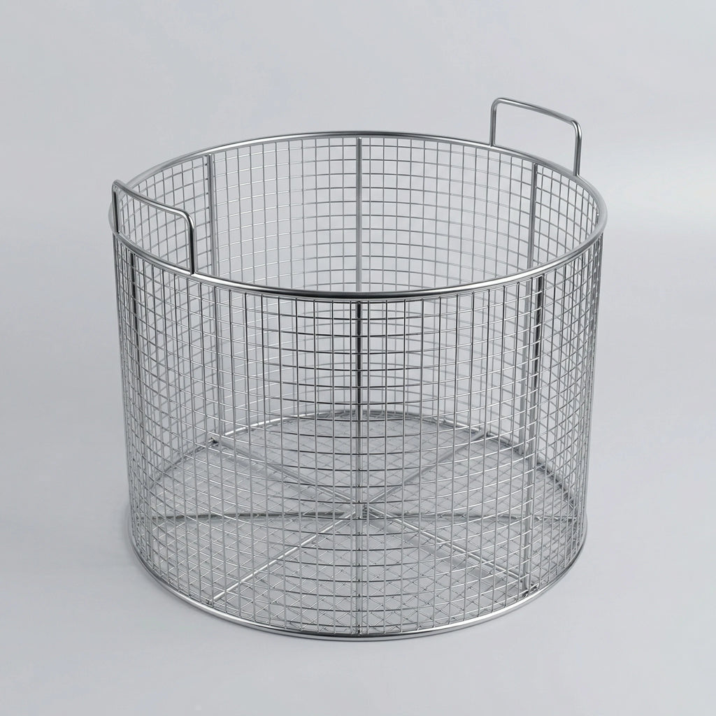 304 Stainless Steel Mesh Basket Strainer, Round Filter Basket for Draining, Cleaning, Cooking, Frying, Sieving & Isolating