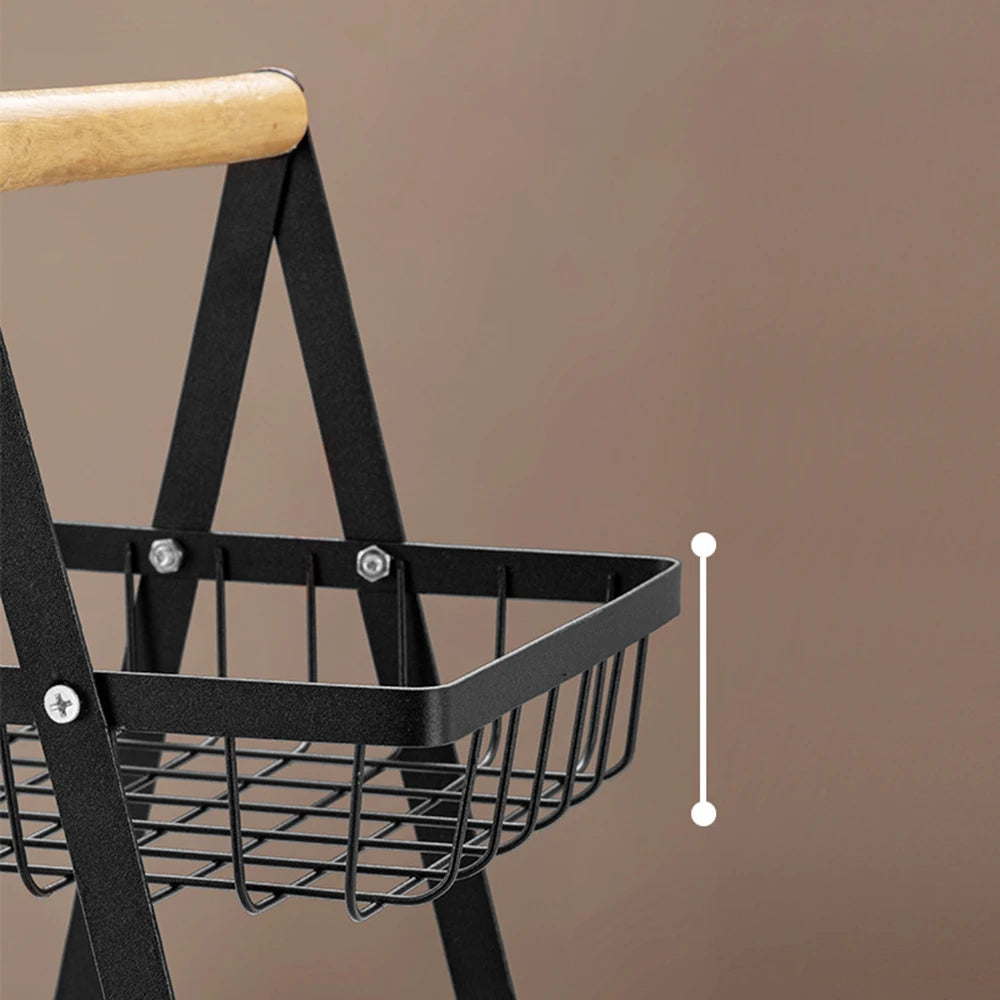 1PC Multi-layer empty mesh portable storage basket fruit basket Kitchen living room dry fruit snacks storage rack