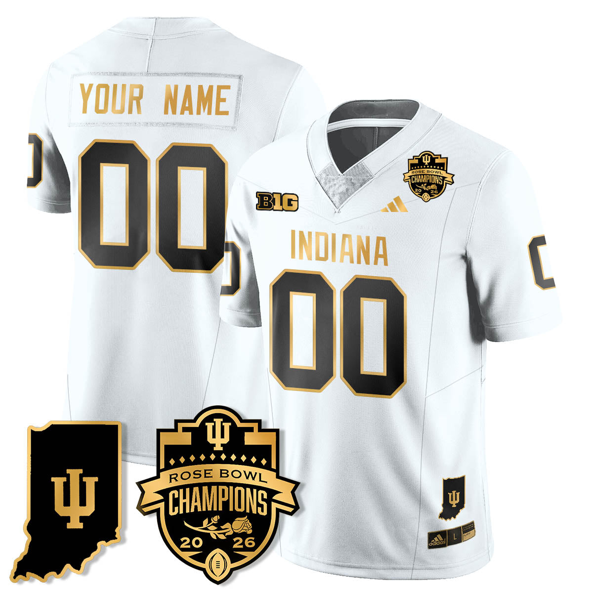 IND Vapor Limited Football Gold Jersey - Rose Bowl Champions