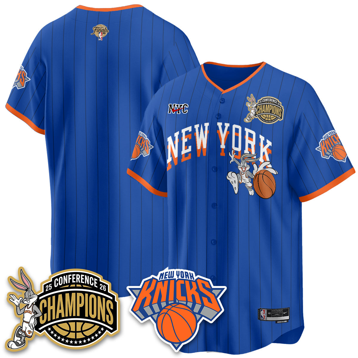 NYK 2026 Basketball  Finals x Bunny Vapor Jersey V2- Stitched