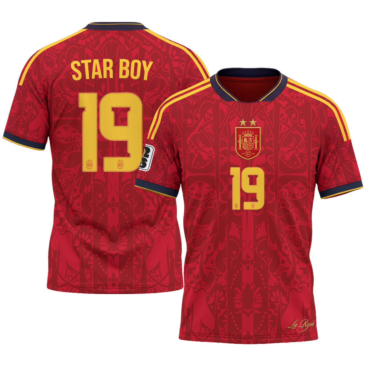 Spain 2026 Soccer Champions Vapor Jersey V2- Printed