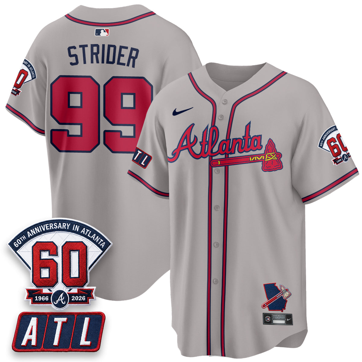 ATL 2026 60th Anniversary Vapor Limited Jersey - Stitched