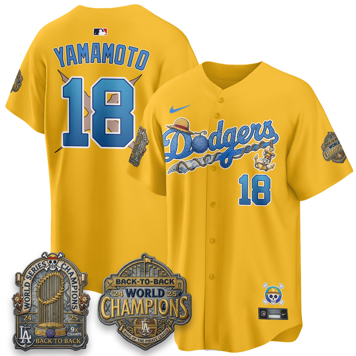 LAD x OP Japanese Cartoon Vapor Limited Jersey - Stitched