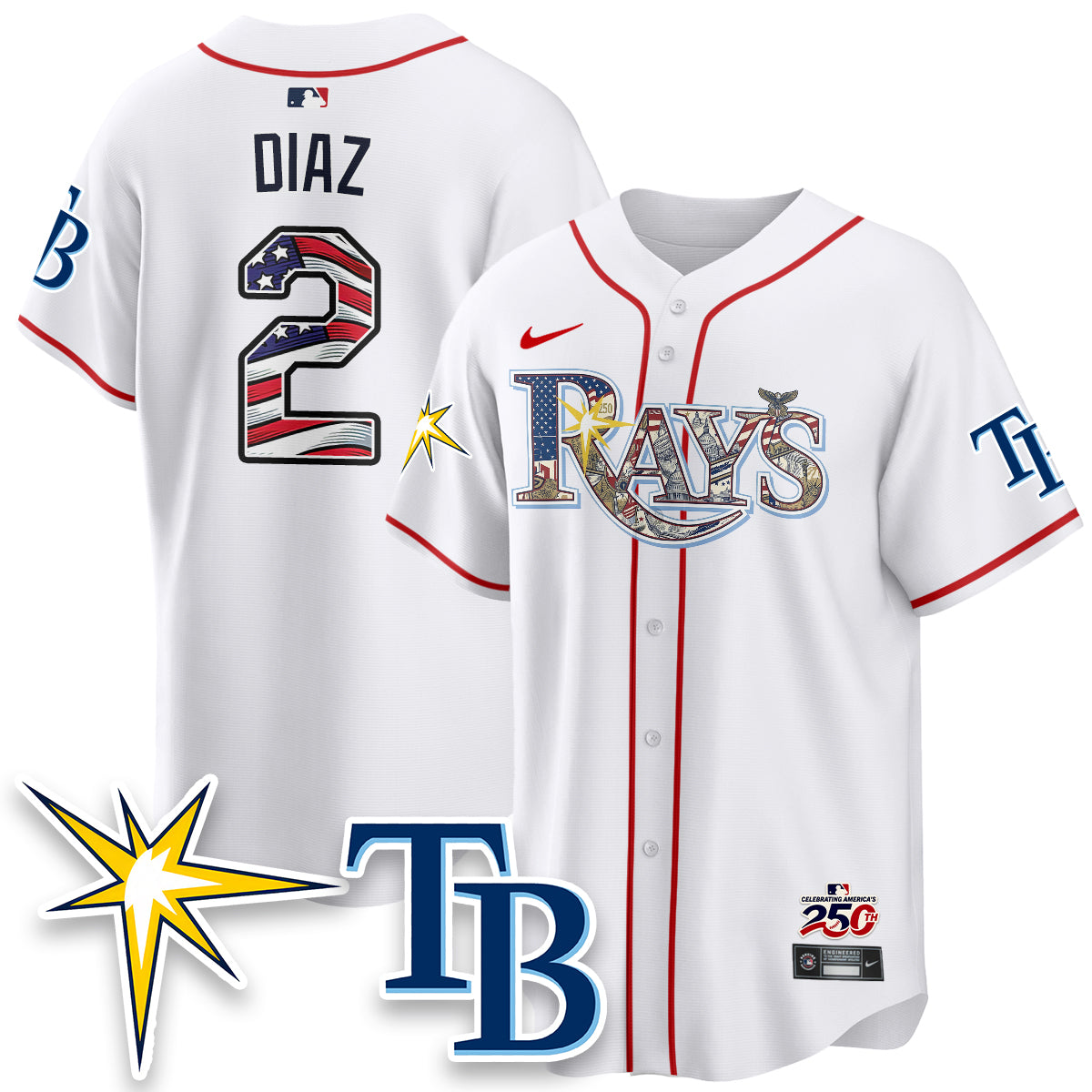 TB 2026 Independence Day USA Vapor Limited Jersey - Stitched