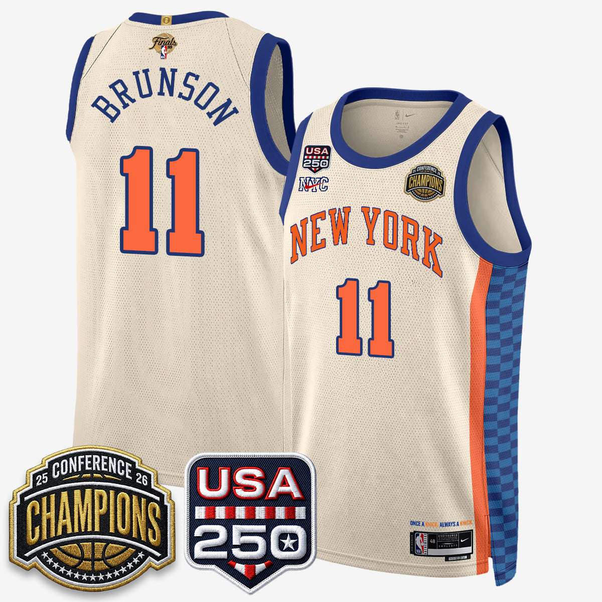 NYK 2026 Basketball  Eastern Conference Champions City Edition Jersey V2- Stitched
