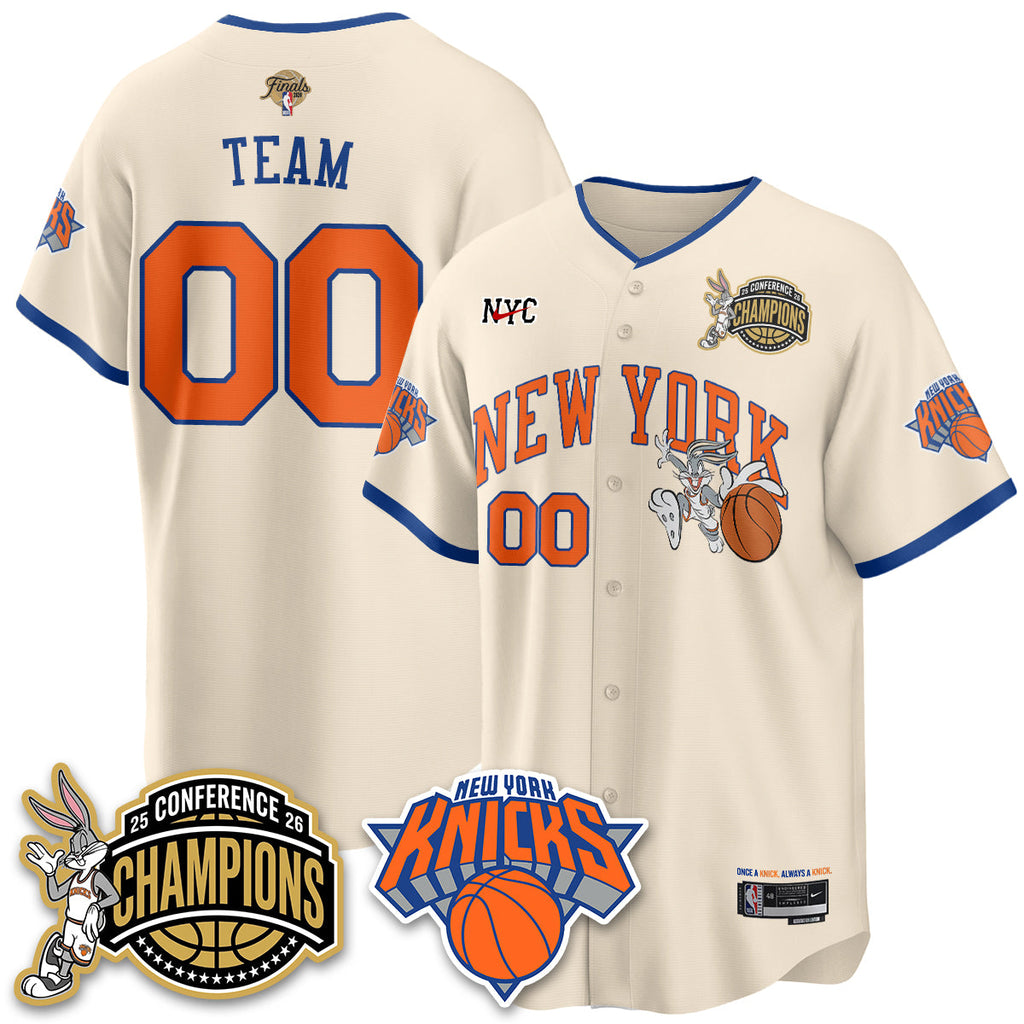 NYK 2026 Basketball  Finals x Bunny Vapor Jersey V2- Stitched
