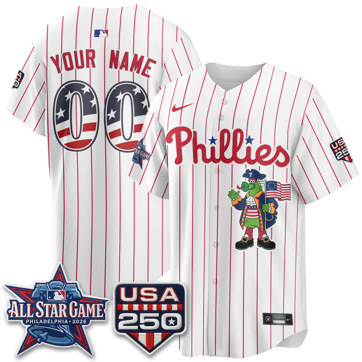 PHI 2026 All Star Phanatic Edition Vapor Custom Jersey - Stitched