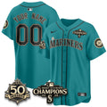 SEA Vapor Premier Custom Limited Jersey - 50th Anniversary & AL West Division Champions - Steelheads Community Funds - Stitched