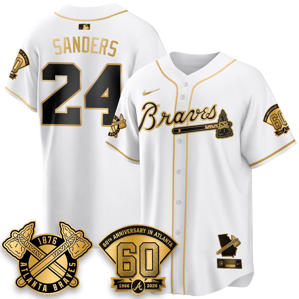 ATL 60th Anniversary Special Edition Vapor Limited Jersey - Stitched