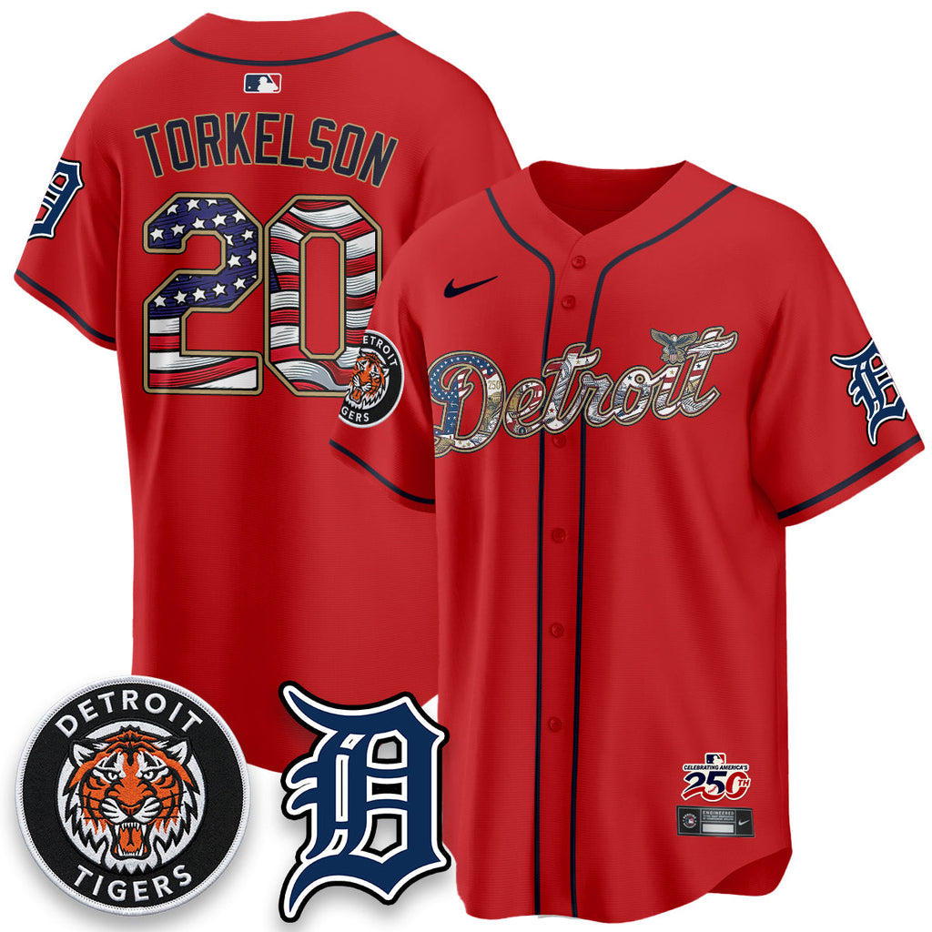 DET 2026 Independence Day USA Vapor Limited Jersey - Stitched