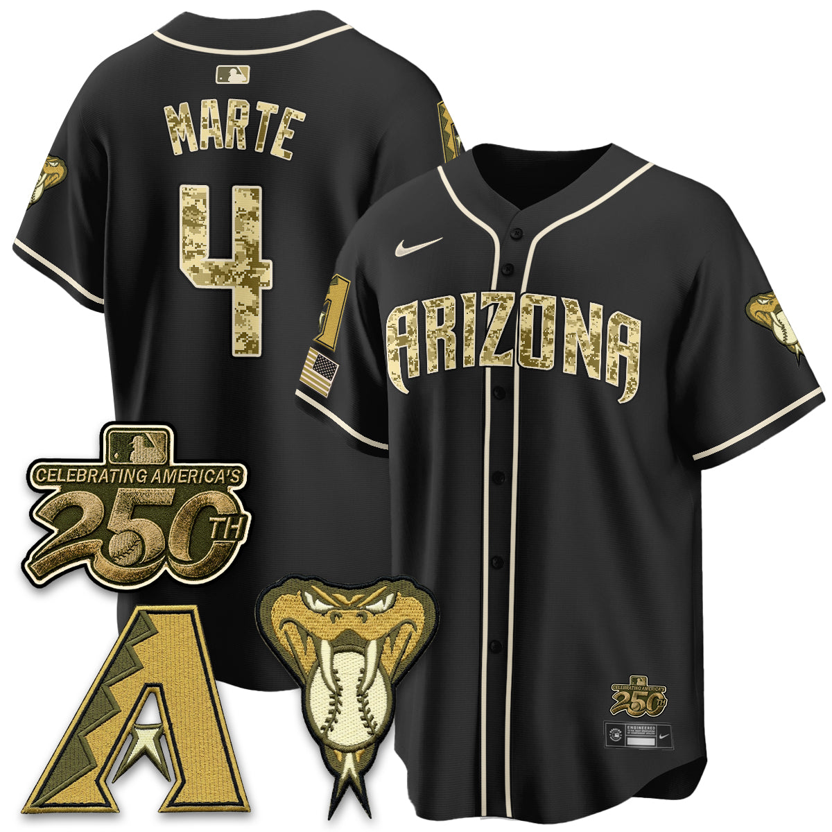 ARI Salute to Service 2026 Vapor Premier Limited Jersey - Stitched