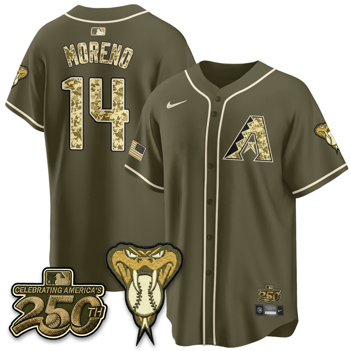 ARI Salute to Service 2026 Vapor Premier Limited Jersey - Stitched
