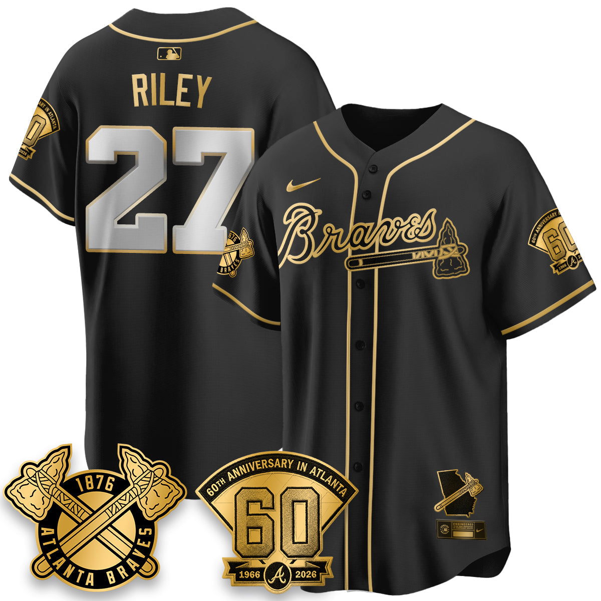 ATL 60th Anniversary Special Edition Vapor Limited Jersey - Stitched