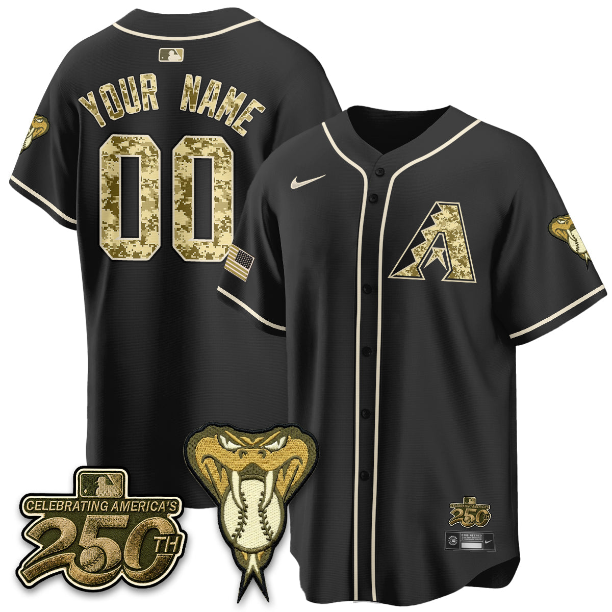ARI Salute to Service 2026 Vapor Premier Limited Custom Jersey - Stitched