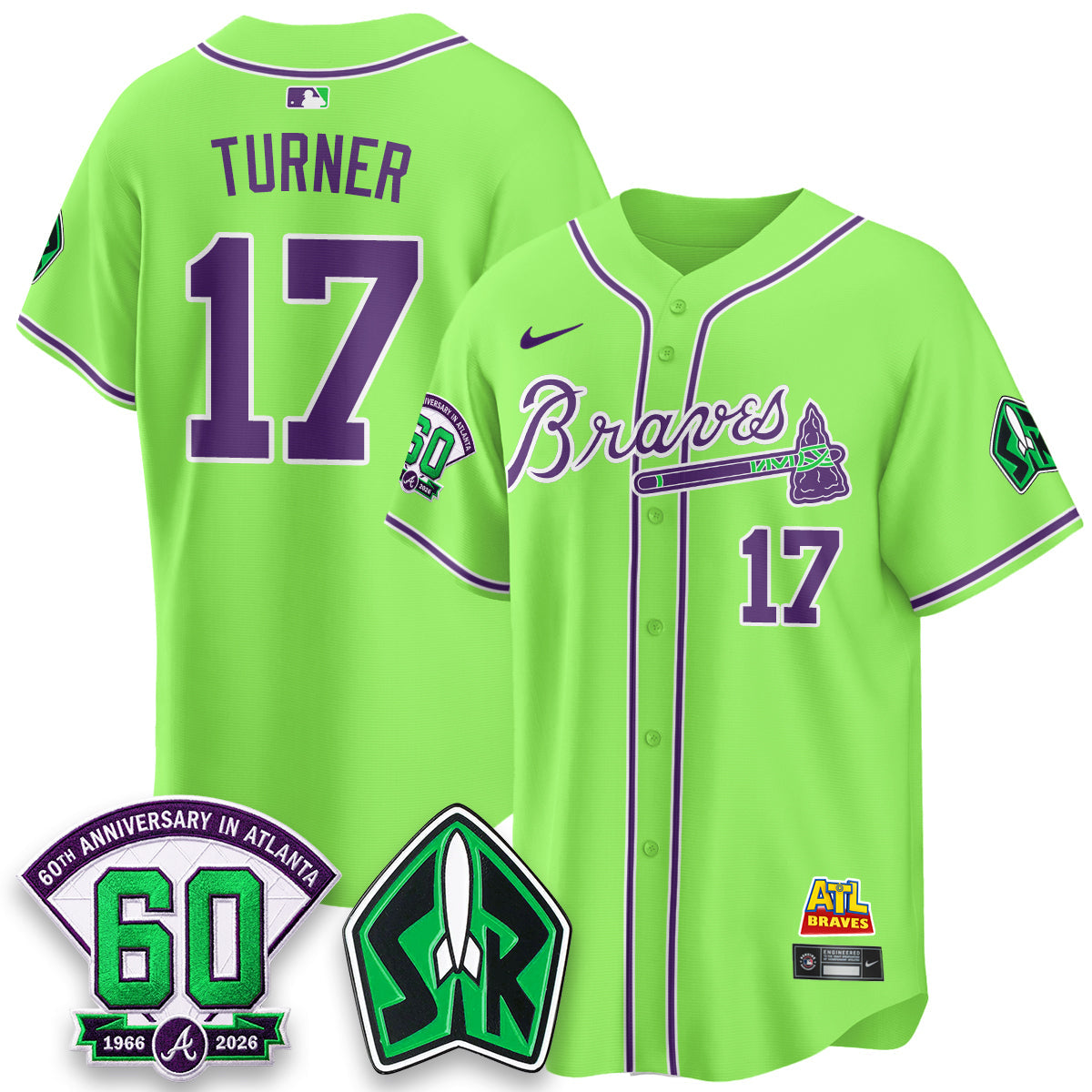 ATL 60th Anniversary Space Ranger Edition Vapor Limited Jersey - Stitched