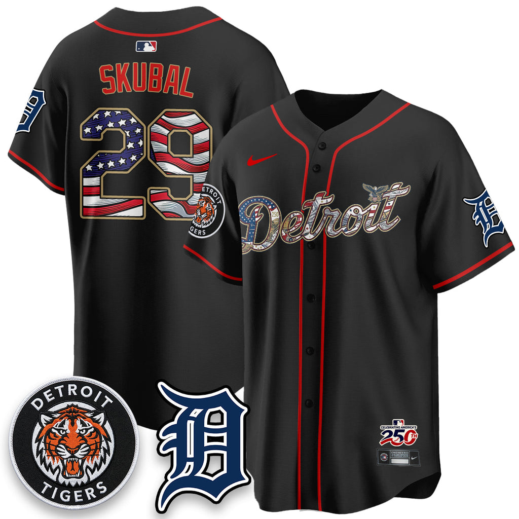 DET 2026 Independence Day USA Vapor Limited Jersey - Stitched