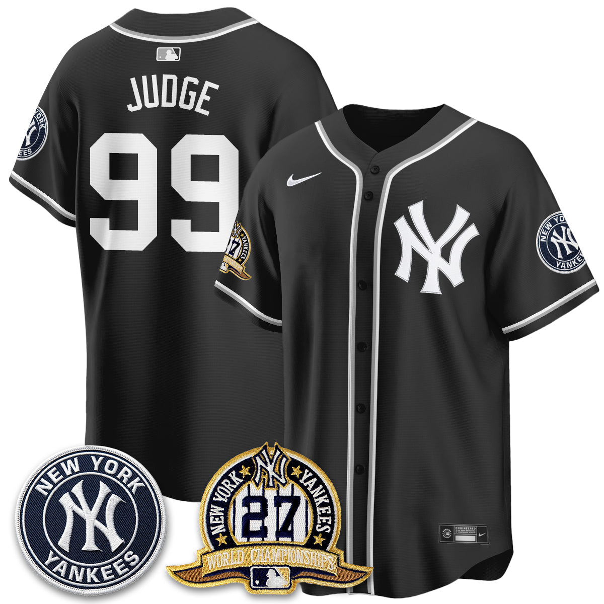 NYY 2026 Black Out Style Vapor Limited Jersey - Stitched