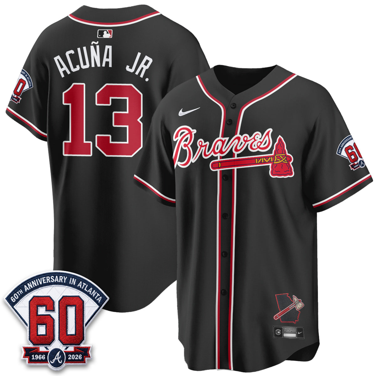 ATL 2026 Black Out Style Vapor Limited Jersey - Stitched