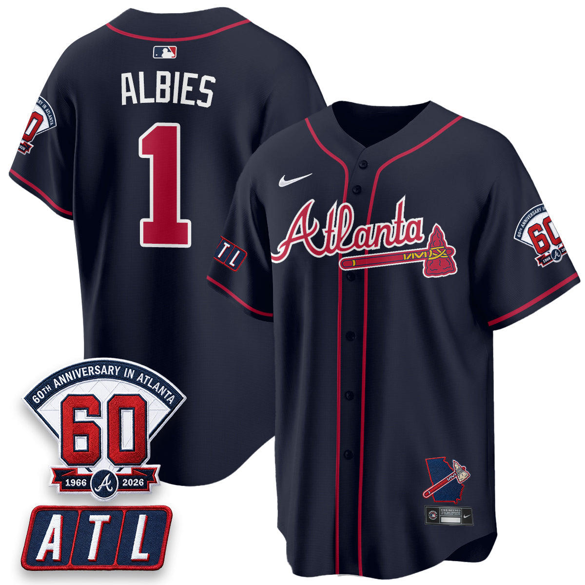 ATL 2026 60th Anniversary Vapor Limited Jersey - Stitched