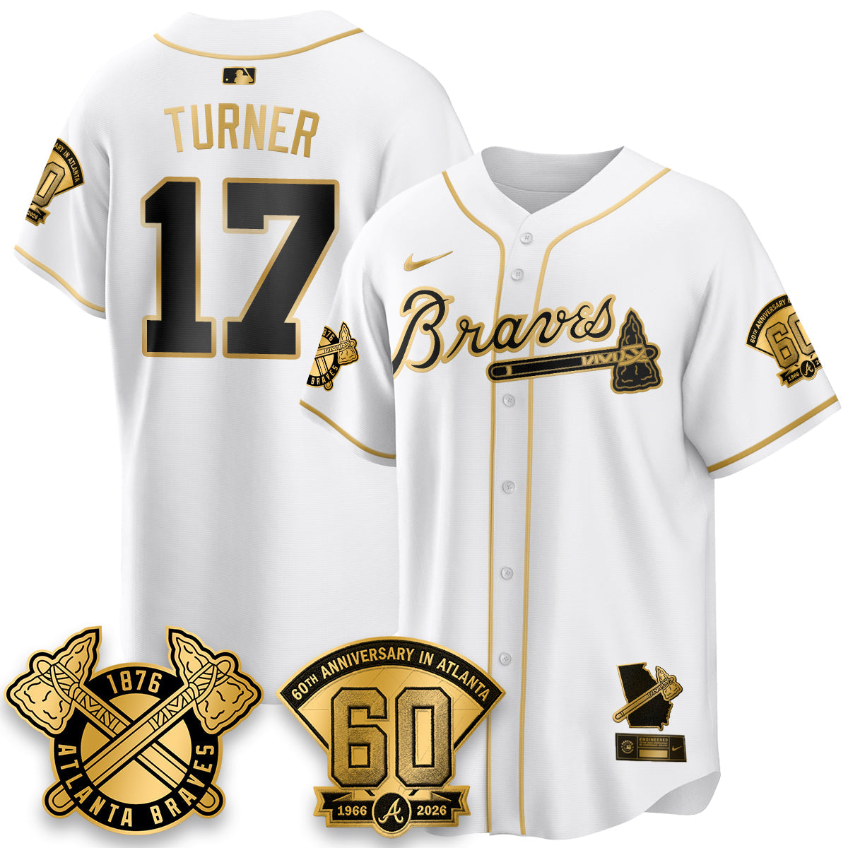 ATL 60th Anniversary Special Edition Vapor Limited Jersey - Stitched