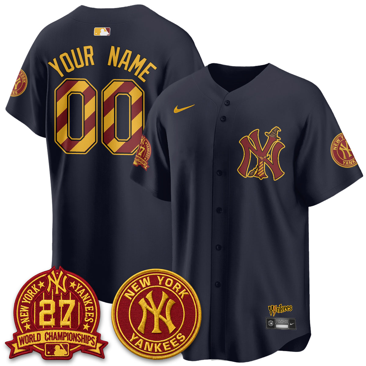 NYY x HP 25 Years of Magic Vapor Limited Custom Jersey - Stitched