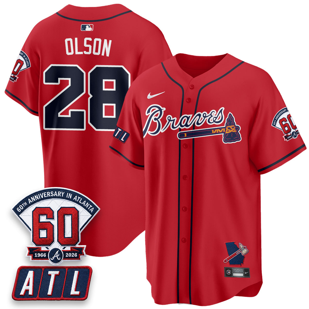 ATL 2026 60th Anniversary Vapor Limited Jersey - Stitched