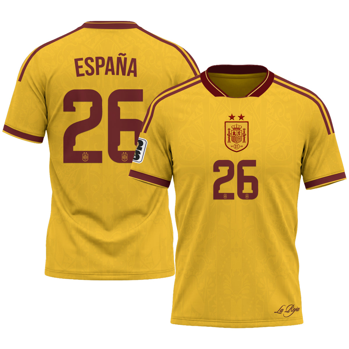 Spain 2026 Soccer Champions Vapor Jersey V2- Printed
