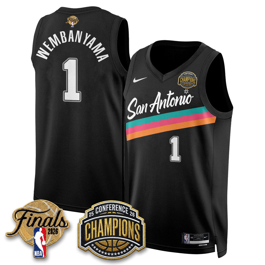 SAS 2026 Basketball  Western Conference Champions Vapor City Edition Jersey - Stitched