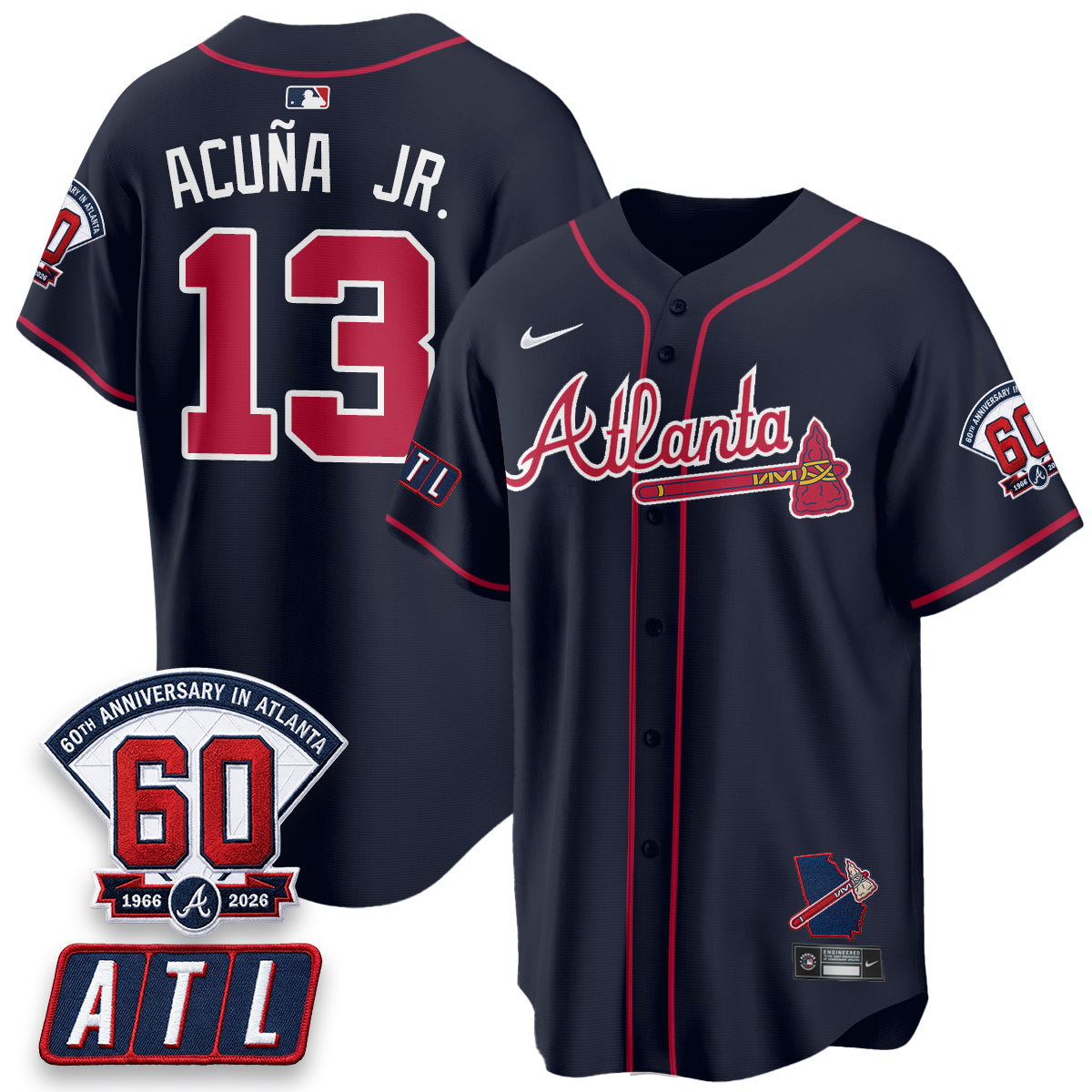 ATL 2026 60th Anniversary Vapor Limited Jersey - Stitched