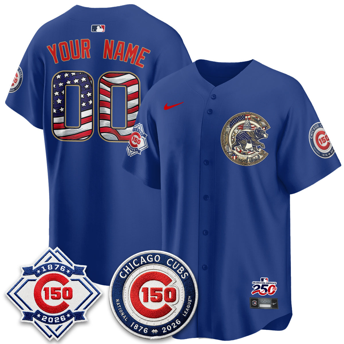 CHC 2026 Independence Day USA Vapor Limited Custom Jersey - Stitched