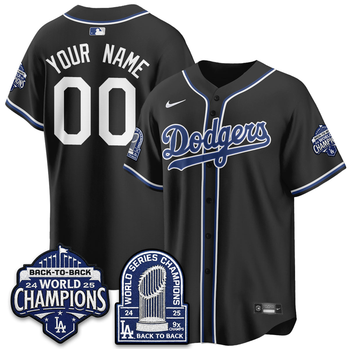 LAD 2026 Black Out Style Vapor Limited Custom Jersey - B2B Champs - Stitched