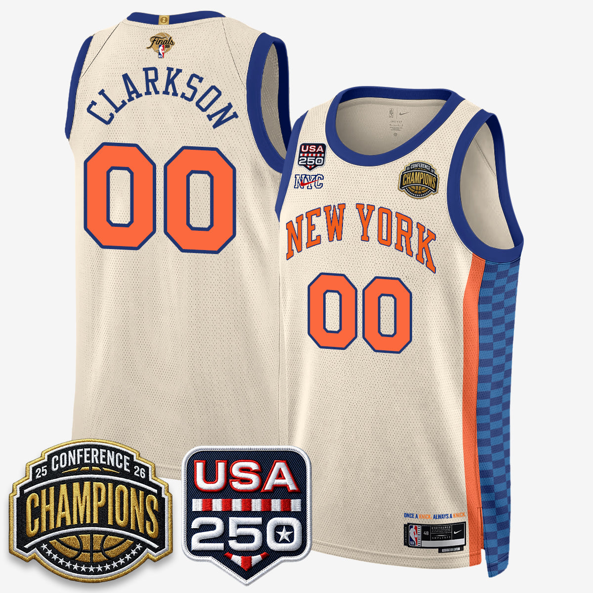 NYK 2026 Basketball  Eastern Conference Champions City Edition Jersey V2- Stitched