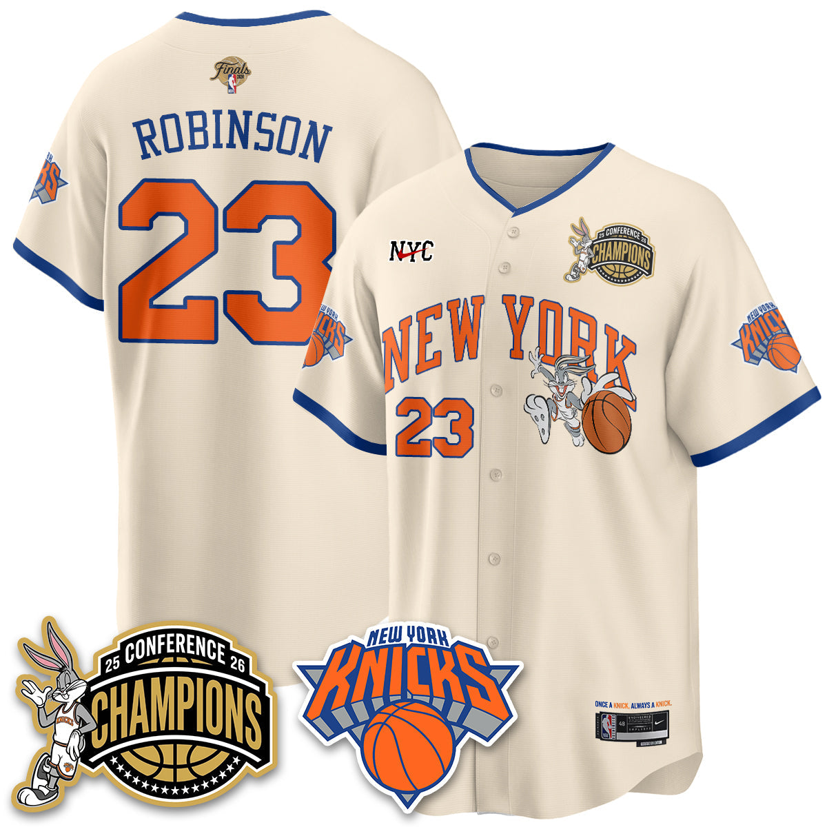 NYK 2026 Basketball  Finals x Bunny Vapor Jersey V2- Stitched