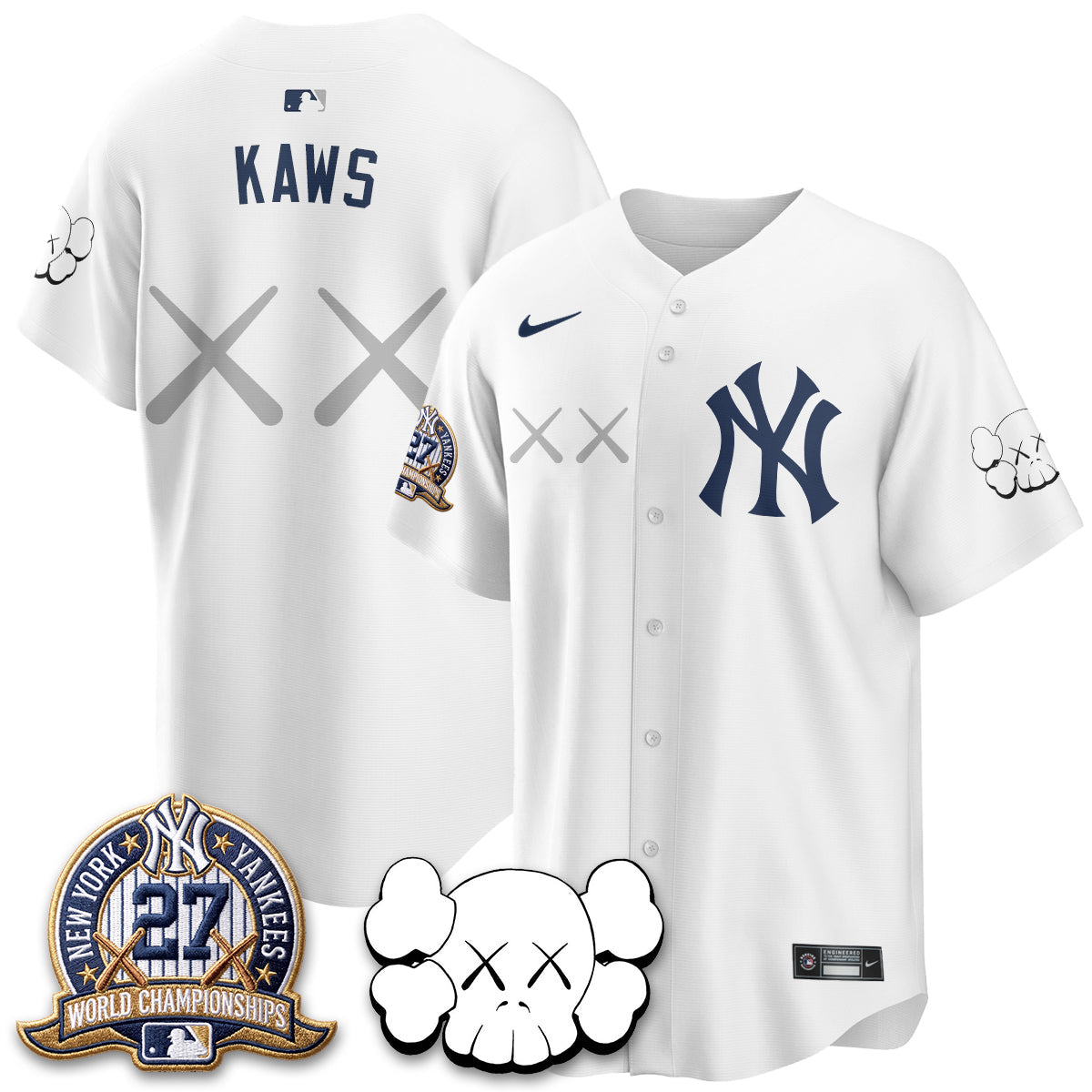 NYY x KAWS Edition Vapor Jersey - Stitched