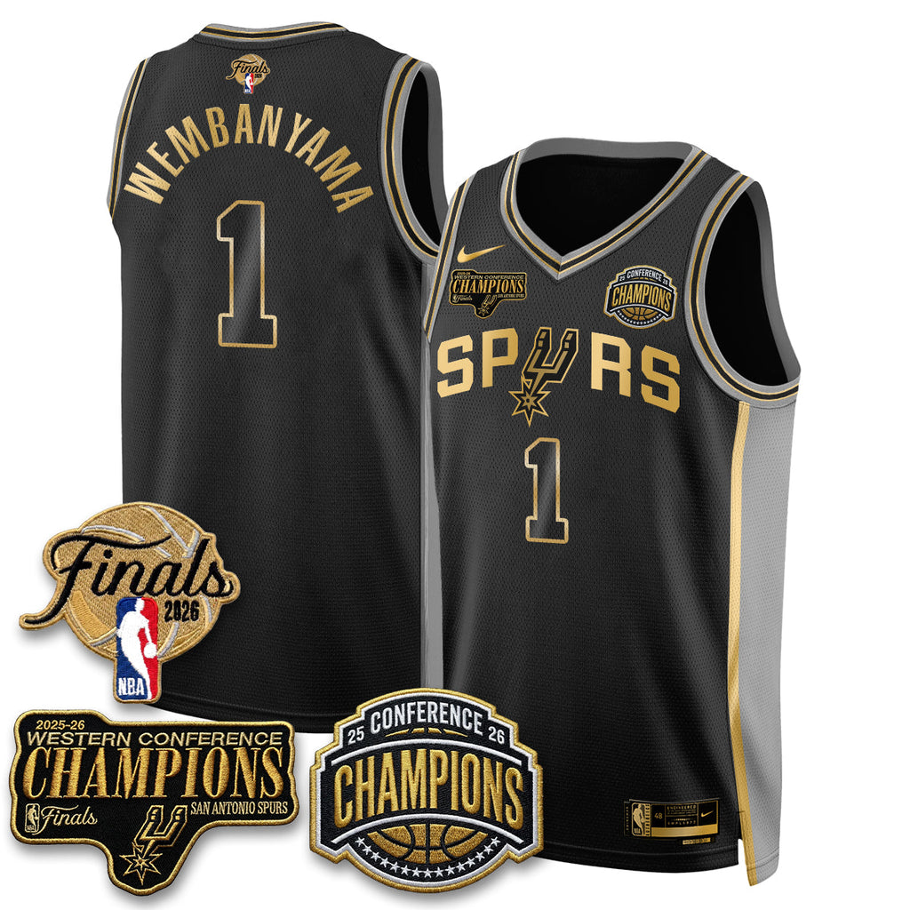 SAS 2026 Basketball  Western Conference Champions Vapor Special Edition Jersey - Stitched