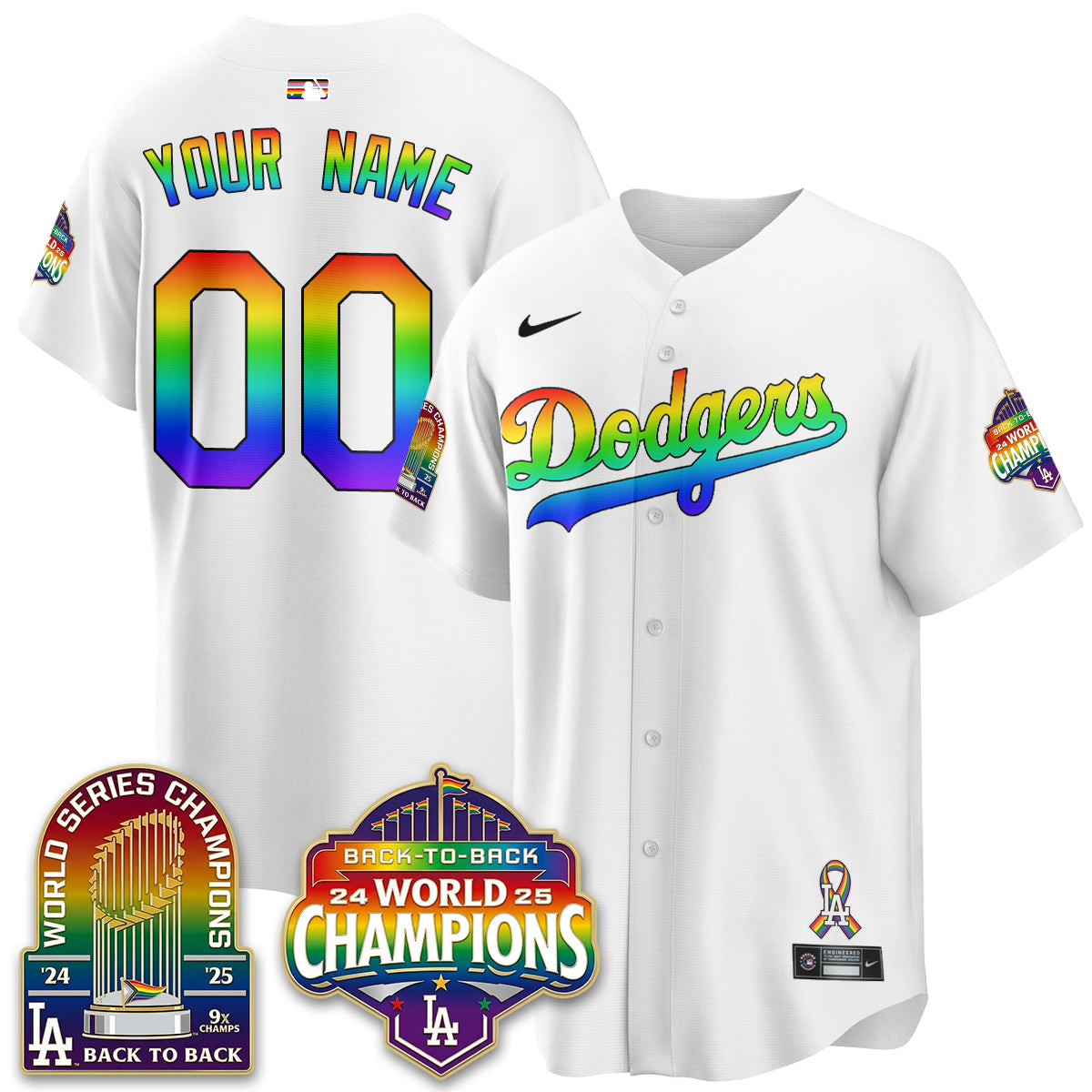 LAD Happy Pride Month Vapor Custom Jersey - Stitched