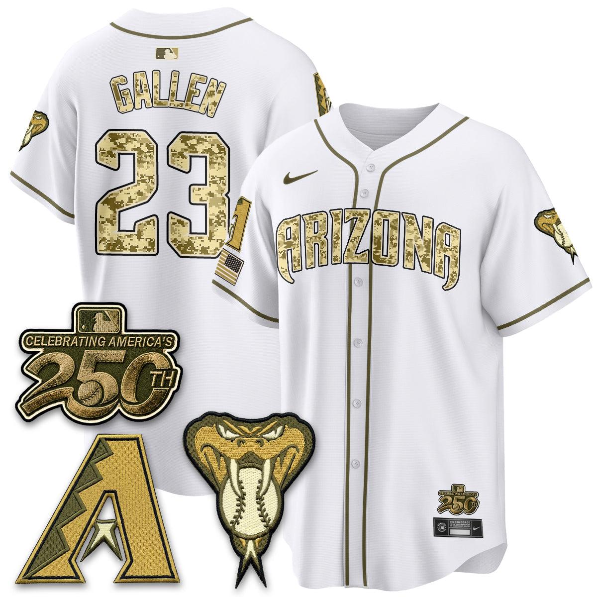 ARI Salute to Service 2026 Vapor Premier Limited Jersey - Stitched