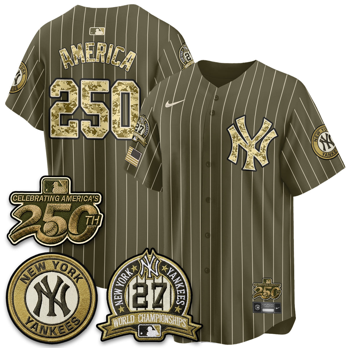 NYY Salute to Service 2026 Vapor Limited Jersey - Stitched