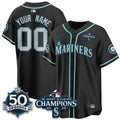 SEA 50th Anniversary Black Out Style Vapor Premier Limited Custom Jersey - Stitched