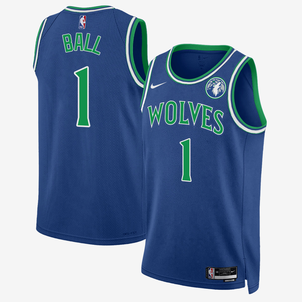 MIN #1 of Minnesota LaMelo Ball Jersey - Stitched